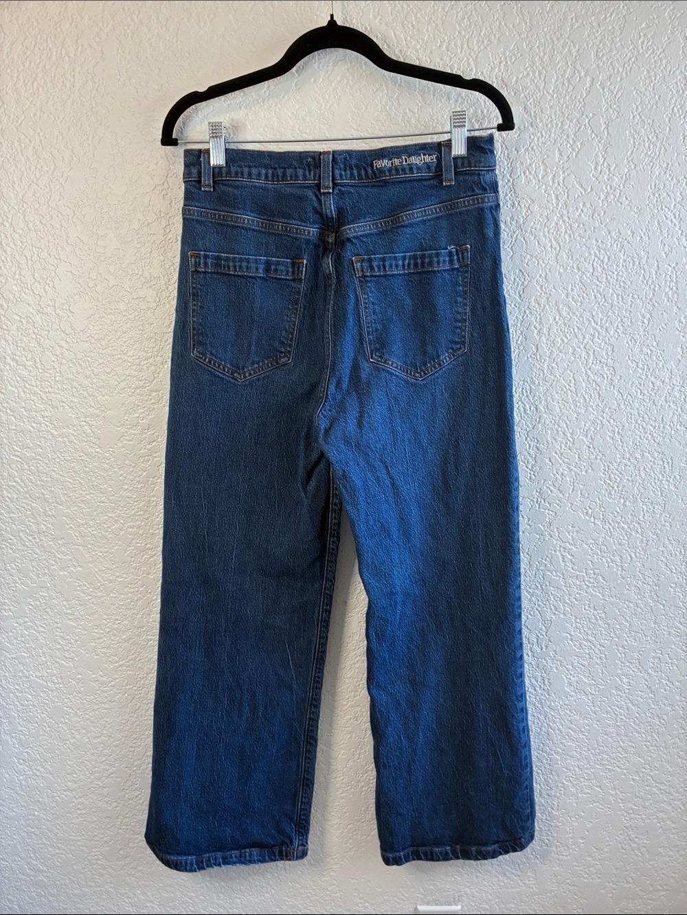 Favorite Daughter Jordie Jeans Super High Rise Wide Leg Dark Denim Wash 30 - Picture 6 of 12